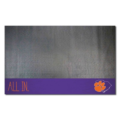 Fan Mats  LLC Clemson Tigers Grill Mat Southern Style Black