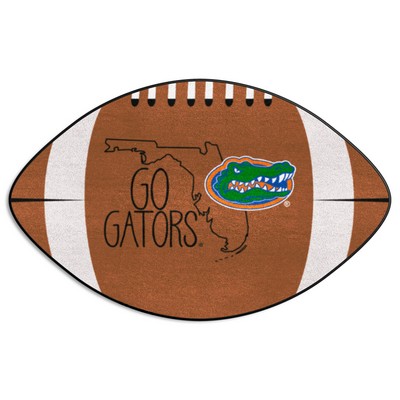 Fan Mats  LLC Florida Gators Southern Style Football Rug - 20.5in. x 32.5in. Brown
