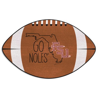 Fan Mats  LLC Florida State Seminoles Football Mat Southern Style Brown