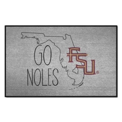 Fan Mats  LLC Florida State Seminoles Southern Style Starter Mat Accent Rug - 19in. x 30in. Gray