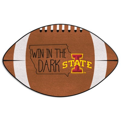 Fan Mats  LLC Iowa State Cyclones Southern Style Football Rug - 20.5in. x 32.5in. Brown