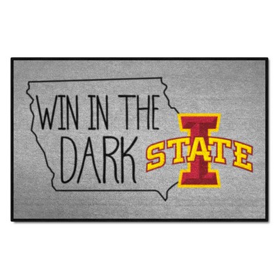 Fan Mats  LLC Iowa State Cyclones Southern Style Starter Mat Accent Rug - 19in. x 30in. Gray