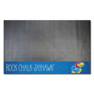 Fan Mats  LLC Kansas Jayhawks Grill Mat Southern Style Black