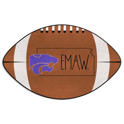 Fan Mats  LLC Kansas State Wildcats Football Mat Southern Style Brown