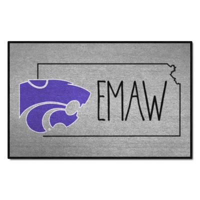 Fan Mats  LLC Kansas State Wildcats Starter Mat Southern Style Gray