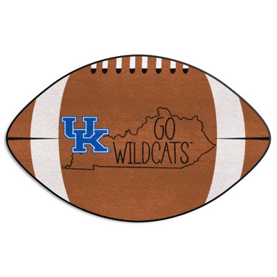 Fan Mats  LLC Kentucky Wildcats Southern Style Football Rug - 20.5in. x 32.5in. Brown