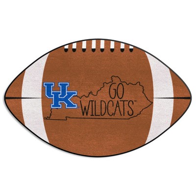 Fan Mats  LLC Kentucky Wildcats Football Mat Southern Style Brown