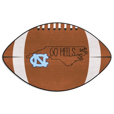 Fan Mats  LLC North Carolina Tar Heels Southern Style Football Rug - 20.5in. x 32.5in. Brown