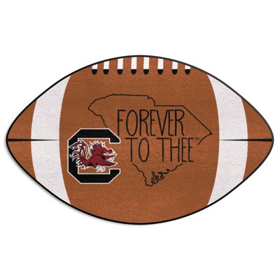 Fan Mats  LLC South Carolina Gamecocks Southern Style Football Rug - 20.5in. x 32.5in. Brown