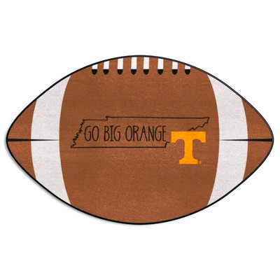 Fan Mats  LLC Tennessee Volunteers Southern Style Football Rug - 20.5in. x 32.5in. Brown