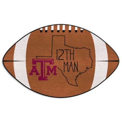 Fan Mats  LLC Texas A&M Aggies Southern Style Football Rug - 20.5in. x 32.5in. Brown