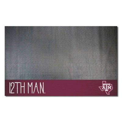 Fan Mats  LLC Texas A&M Aggies Southern Style Vinyl Grill Mat - 26in. x 42in. Black