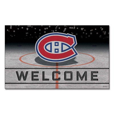 Fan Mats  LLC Montreal Canadiens Crumb Rubber Door Mat Blue