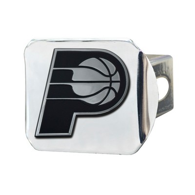 Fan Mats  LLC Indiana Pacers Chrome Metal Hitch Cover with Chrome Metal 3D Emblem Chrome