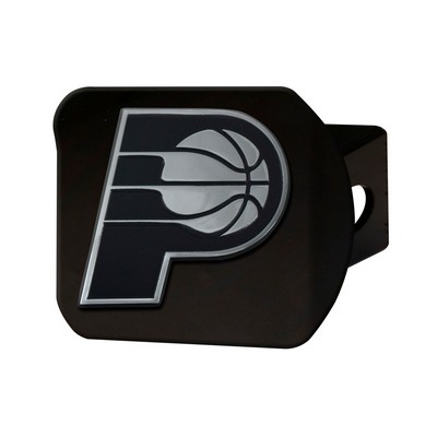Fan Mats  LLC Indiana Pacers Black Metal Hitch Cover with Metal Chrome 3D Emblem Blue