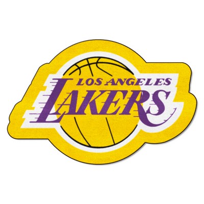 Fan Mats  LLC Los Angeles Lakers Mascot Rug Purple