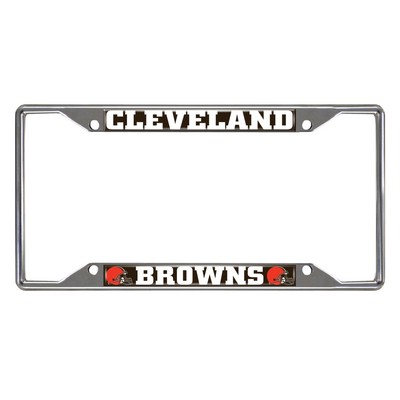 Fan Mats  LLC Cleveland Browns License Plate Frame Orange