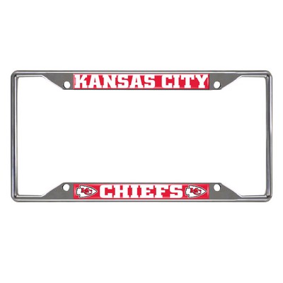 Fan Mats  LLC Kansas City Chiefs License Plate Frame Red