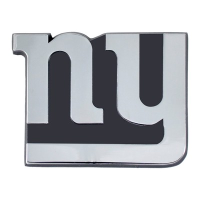 Fan Mats  LLC New York Giants 3D Chrome Metal Emblem Chrome