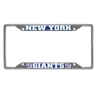 Fan Mats  LLC New York Giants License Plate Frame Dark Blue