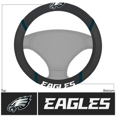 Fan Mats  LLC Philadelphia Eagles Steering Wheel Cover Black
