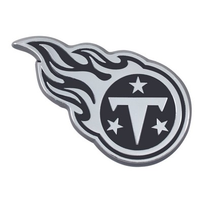 Fan Mats  LLC Tennessee Titans 3D Chrome Metal Emblem Chrome