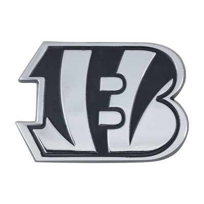 Fan Mats  LLC Cincinnati Bengals 3D Chrome Metal Emblem Chrome