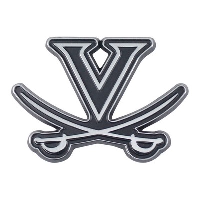 Fan Mats  LLC Virginia Cavaliers 3D Chrome Metal Emblem Chrome