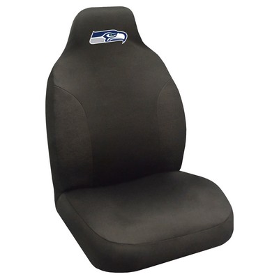 Fan Mats  LLC Seattle Seahawks Embroidered Seat Cover Black