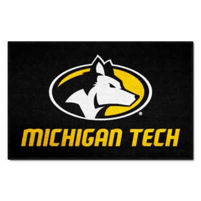 Fan Mats  LLC Michigan Tech Huskies Starter Mat Black