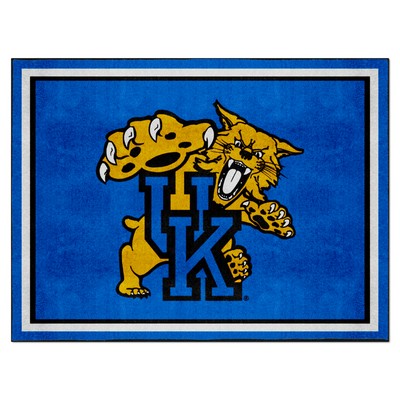 Fan Mats  LLC Kentucky Wildcats 8ft. x 10 ft. Plush Area Rug Blue