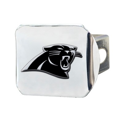 Fan Mats  LLC Carolina Panthers Hitch Cover Chrome Chrome