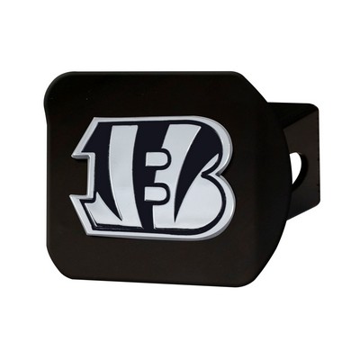 Fan Mats  LLC Cincinnati Bengals Hitch Cover Black Black