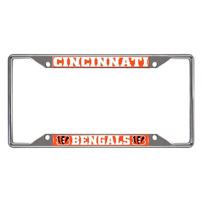 Fan Mats  LLC Cincinnati Bengals License Plate Frame Orange