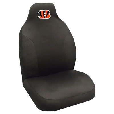 Fan Mats  LLC Cincinnati Bengals Embroidered Seat Cover Black