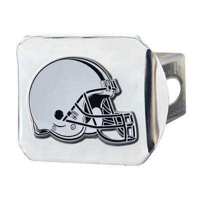 Fan Mats  LLC Cleveland Browns Hitch Cover Chrome Chrome