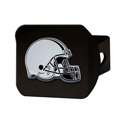 Fan Mats  LLC Cleveland Browns Hitch Cover Black Black