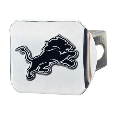 Fan Mats  LLC Detroit Lions Hitch Cover Chrome Chrome