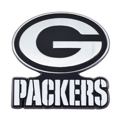 Fan Mats  LLC Green Bay Packers Chrome Emblem Chrome