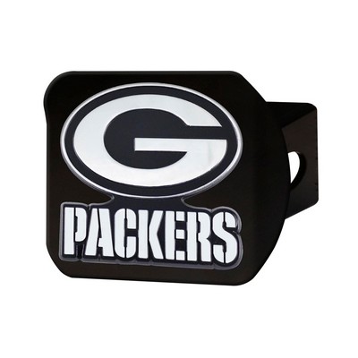 Fan Mats  LLC Green Bay Packers Hitch Cover Black Black