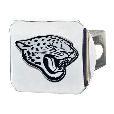 Fan Mats  LLC Jacksonville Jaguars Hitch Cover Chrome Chrome