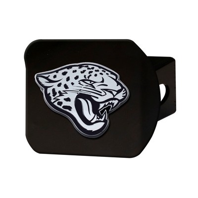 Fan Mats  LLC Jacksonville Jaguars Hitch Cover Black Black