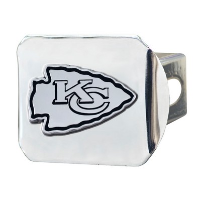 Fan Mats  LLC Kansas City Chiefs Hitch Cover Chrome Chrome