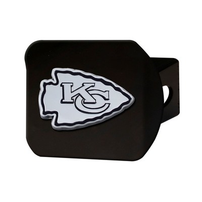 Fan Mats  LLC Kansas City Chiefs Hitch Cover Black Black
