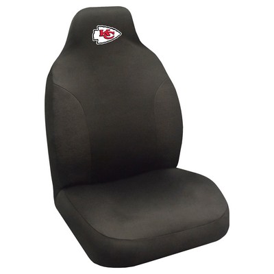 Fan Mats  LLC Kansas City Chiefs Embroidered Seat Cover Black