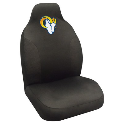 Fan Mats  LLC Los Angeles Rams Embroidered Seat Cover Black