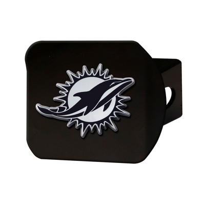 Fan Mats  LLC Miami Dolphins Hitch Cover Black Black