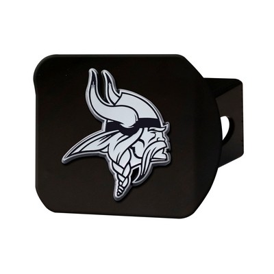 Fan Mats  LLC Minnesota Vikings Hitch Cover Black Black