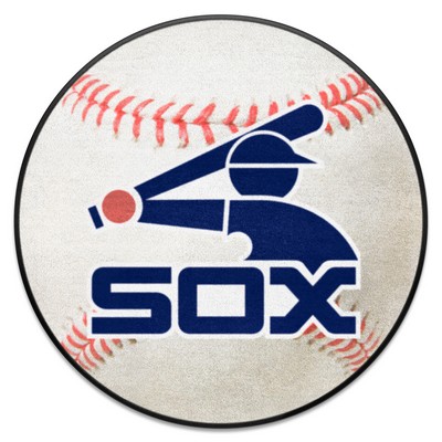 Fan Mats  LLC Chicago White Sox Baseball Rug - 27in. Diameter1982 White