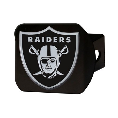 Fan Mats  LLC Las Vegas Raiders Hitch Cover Black Black
